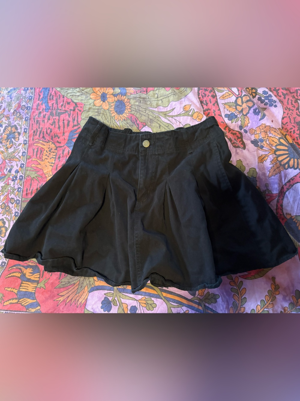 Old Navy Black Skater Mini Skirt